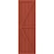 Ekena Millwork Americraft 5-Board Wood 2 Equal Panel Frmd Board-n-Batten Shutters w/Dbl Z-Bar, ARW102BF518X52CLH, PR ARW102BF518X52CLH - alternate 9